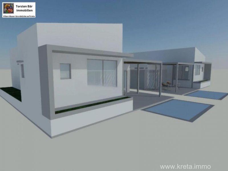 Klima Kreta, Klima Villenprojekt 90m² Wfl. unverbaubarer Meerblick, Pool Haus kaufen